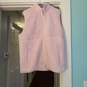 Pink Fleece Zip-Up Vest/ TNA-Aritizia
